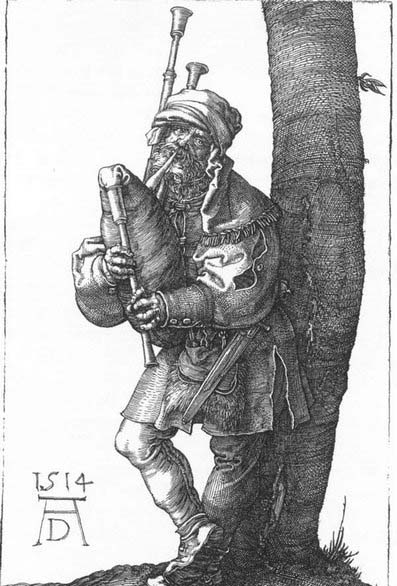 Albrecht Durer The Bagpiper